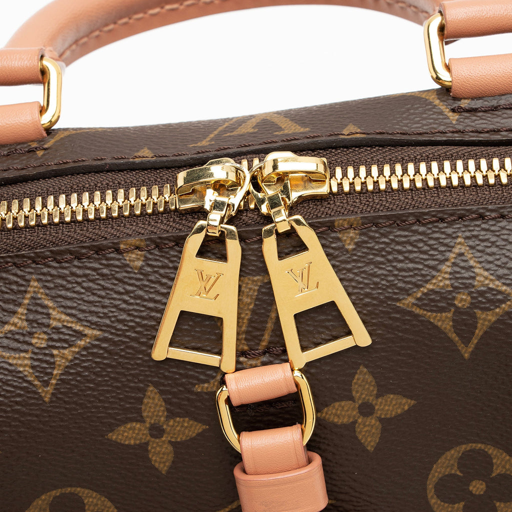 Louis Vuitton Monogram Canvas Petite Malle Souple Satchel (SHF-O504Pc)