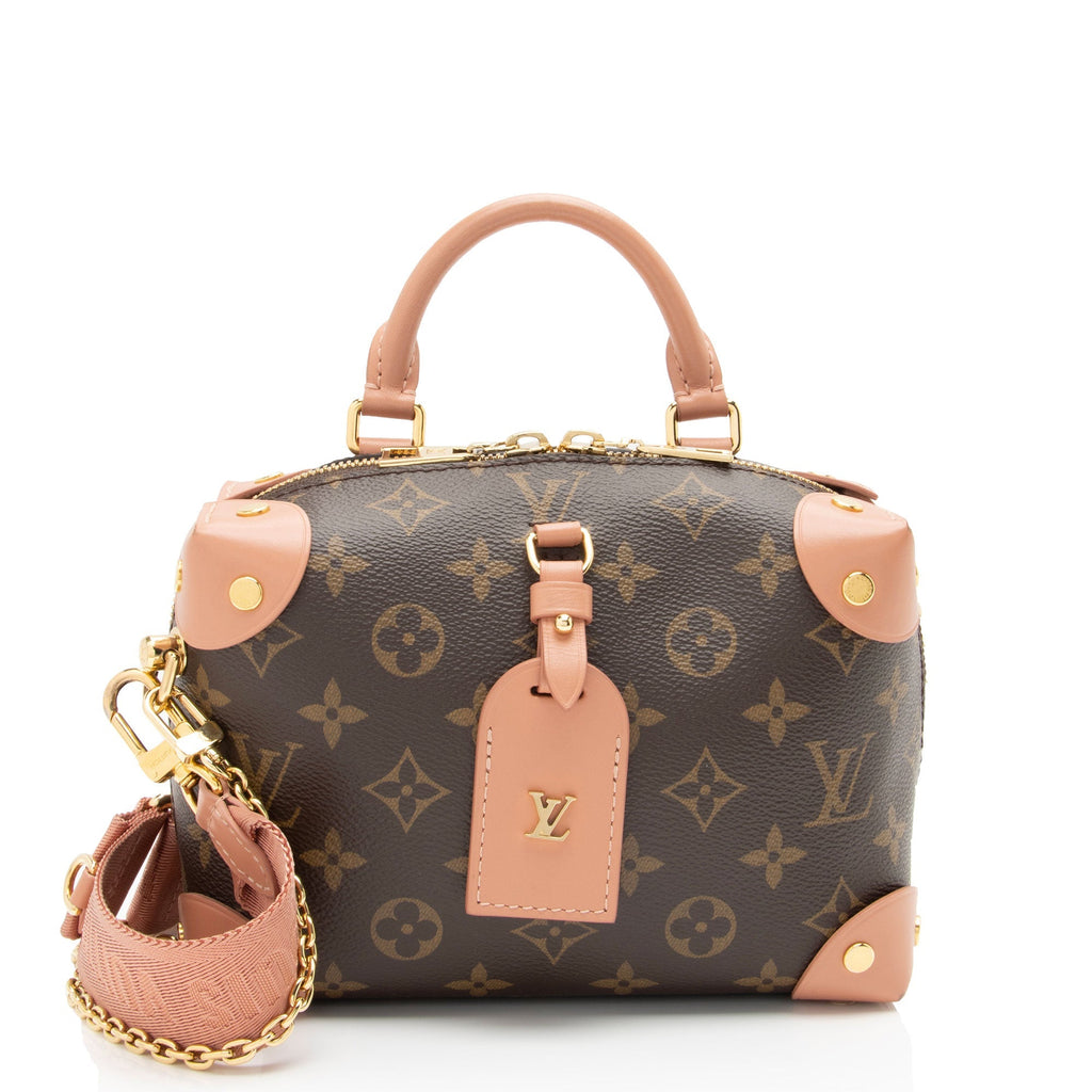 Louis Vuitton Monogram Canvas Petite Malle Souple Satchel (SHF-O504Pc)