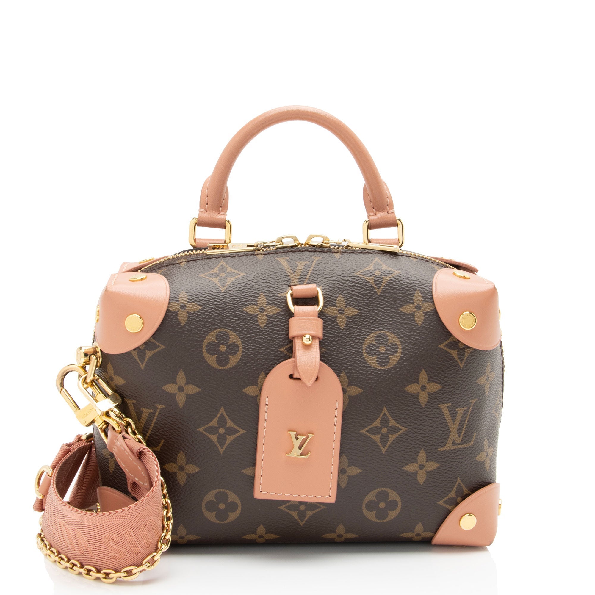 Louis Vuitton Monogram Canvas Petite Malle Souple Satchel (SHF-O504Pc)