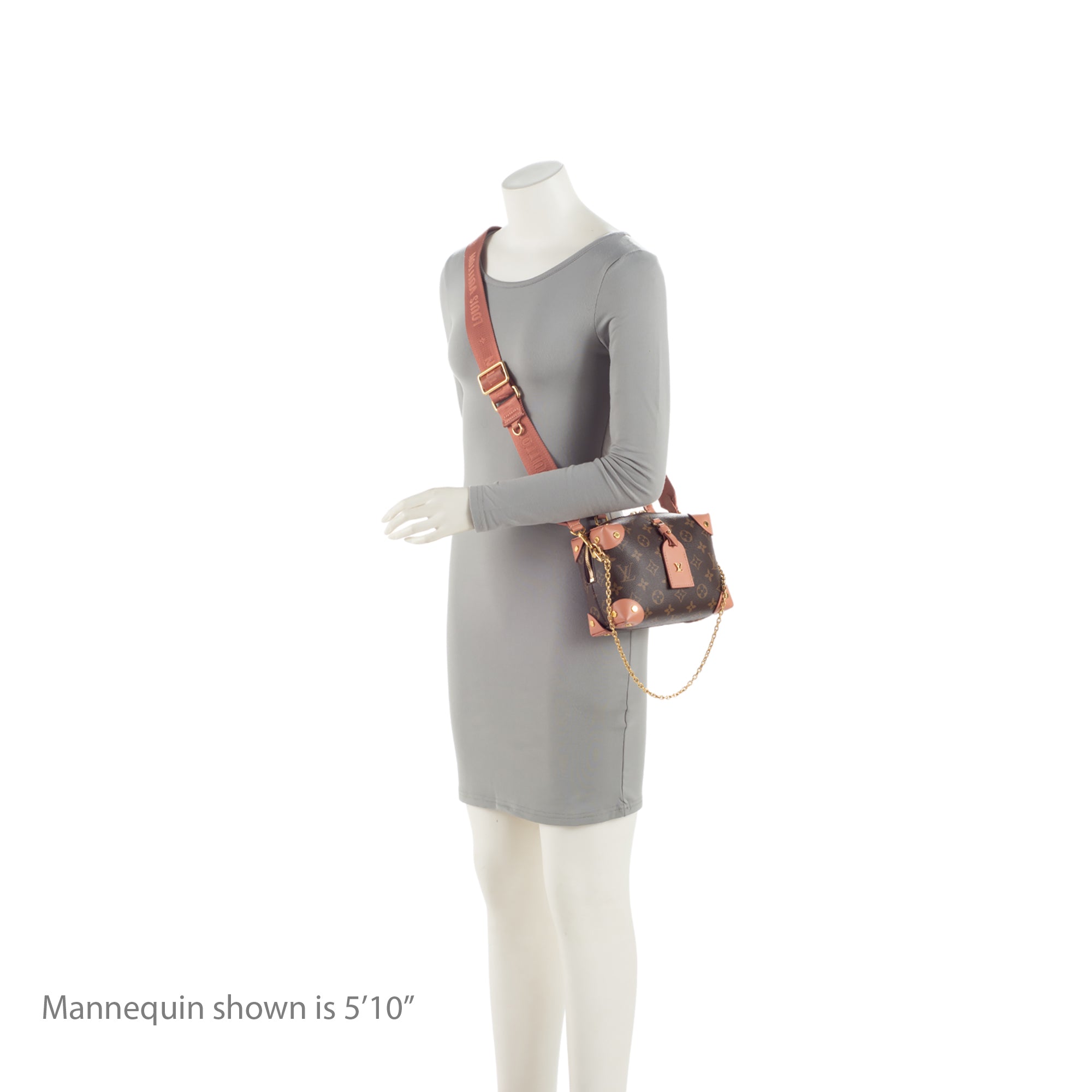 Louis Vuitton Monogram Canvas Petite Malle Souple Satchel (SHF-O504Pc)