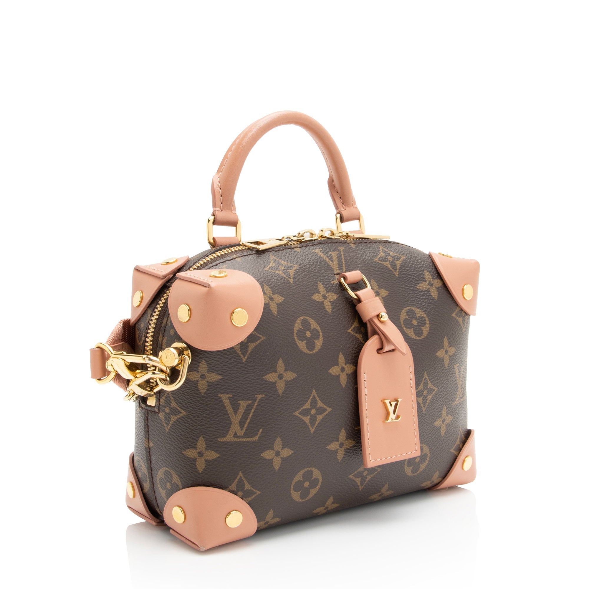 Louis Vuitton Monogram Canvas Petite Malle Souple Satchel (SHF-O504Pc)