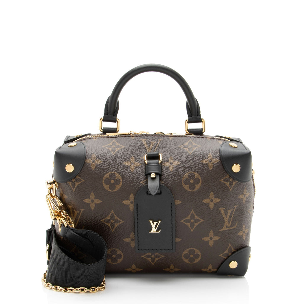 Louis Vuitton Monogram Canvas Petite Malle Souple Satchel