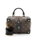 Louis Vuitton Monogram Canvas Petite Malle Souple Satchel
