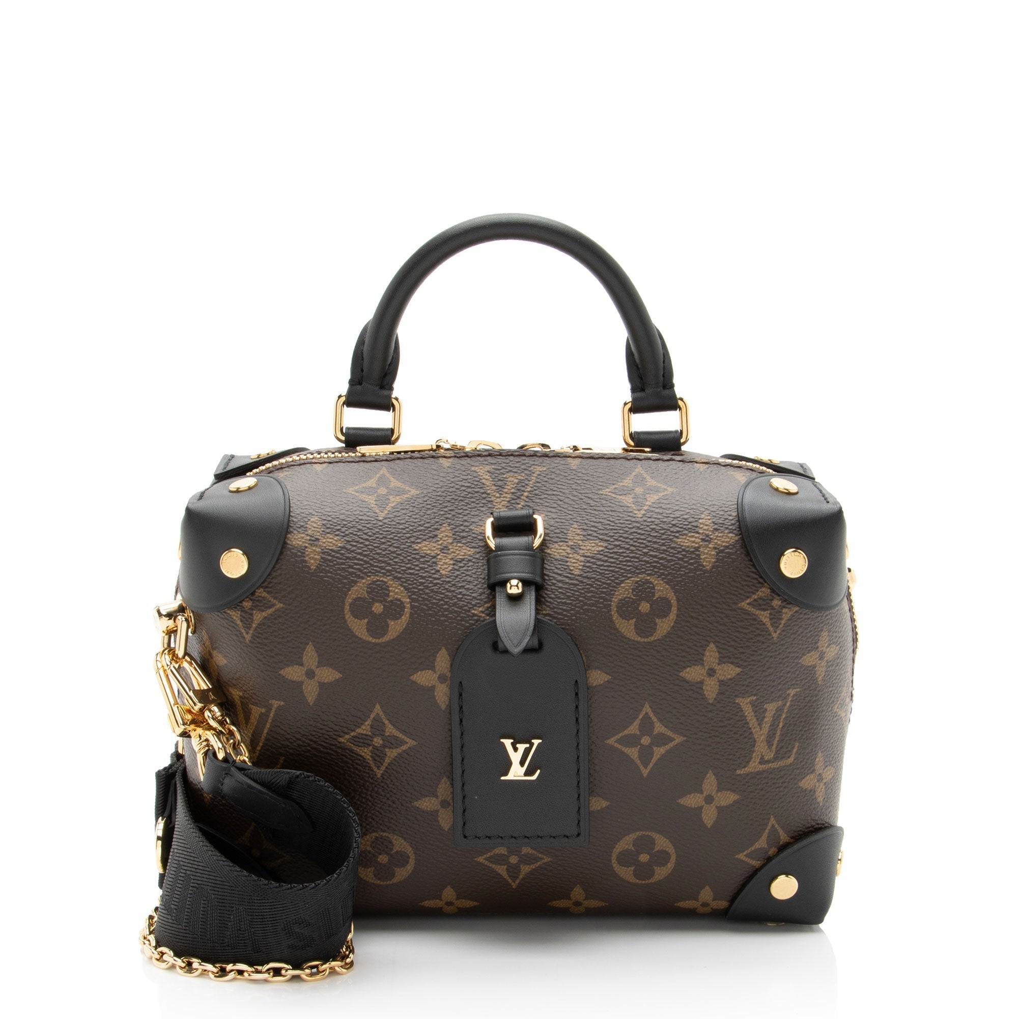Louis Vuitton Monogram Canvas Petite Malle Souple Satchel