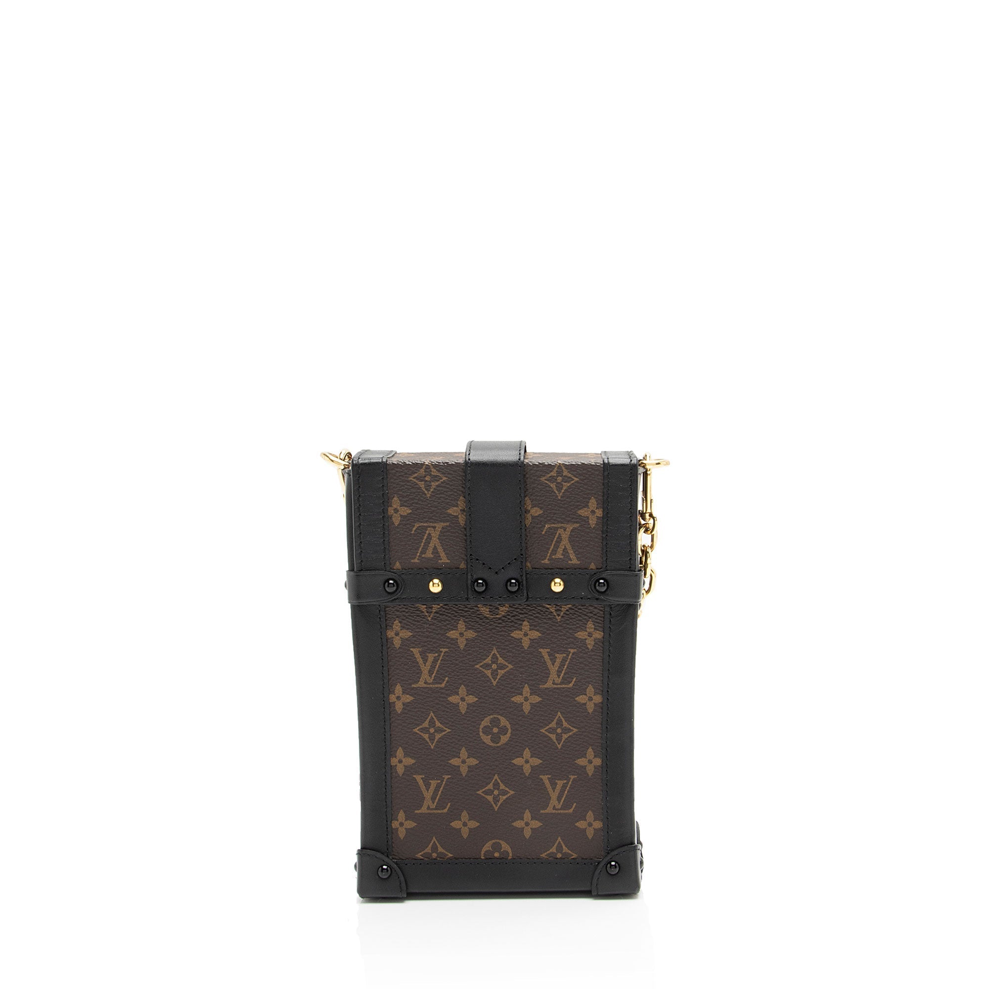 Louis Vuitton Monogram Canvas Pochette Trunk Vertical Shoulder Bag (SHF-0cnSuE)