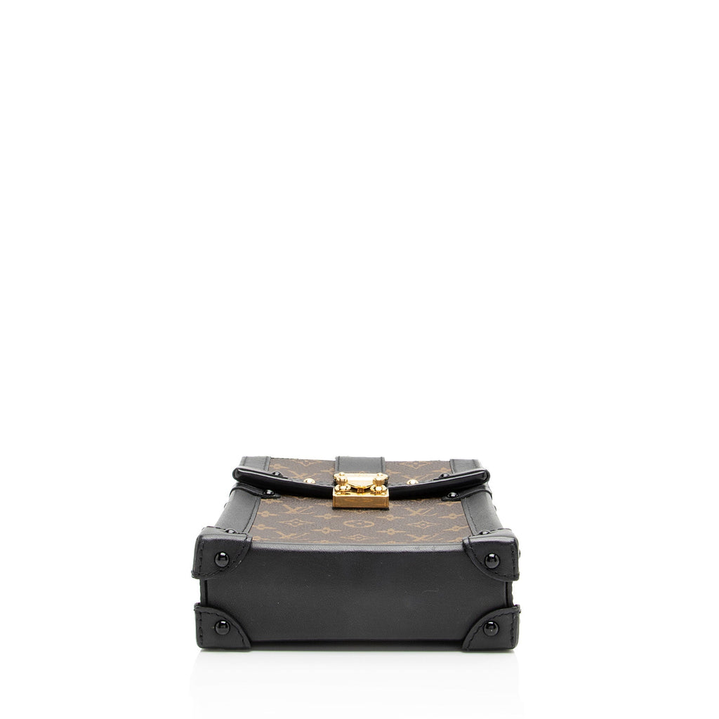 Louis Vuitton Monogram Canvas Pochette Trunk Vertical Shoulder Bag (SHF-0cnSuE)