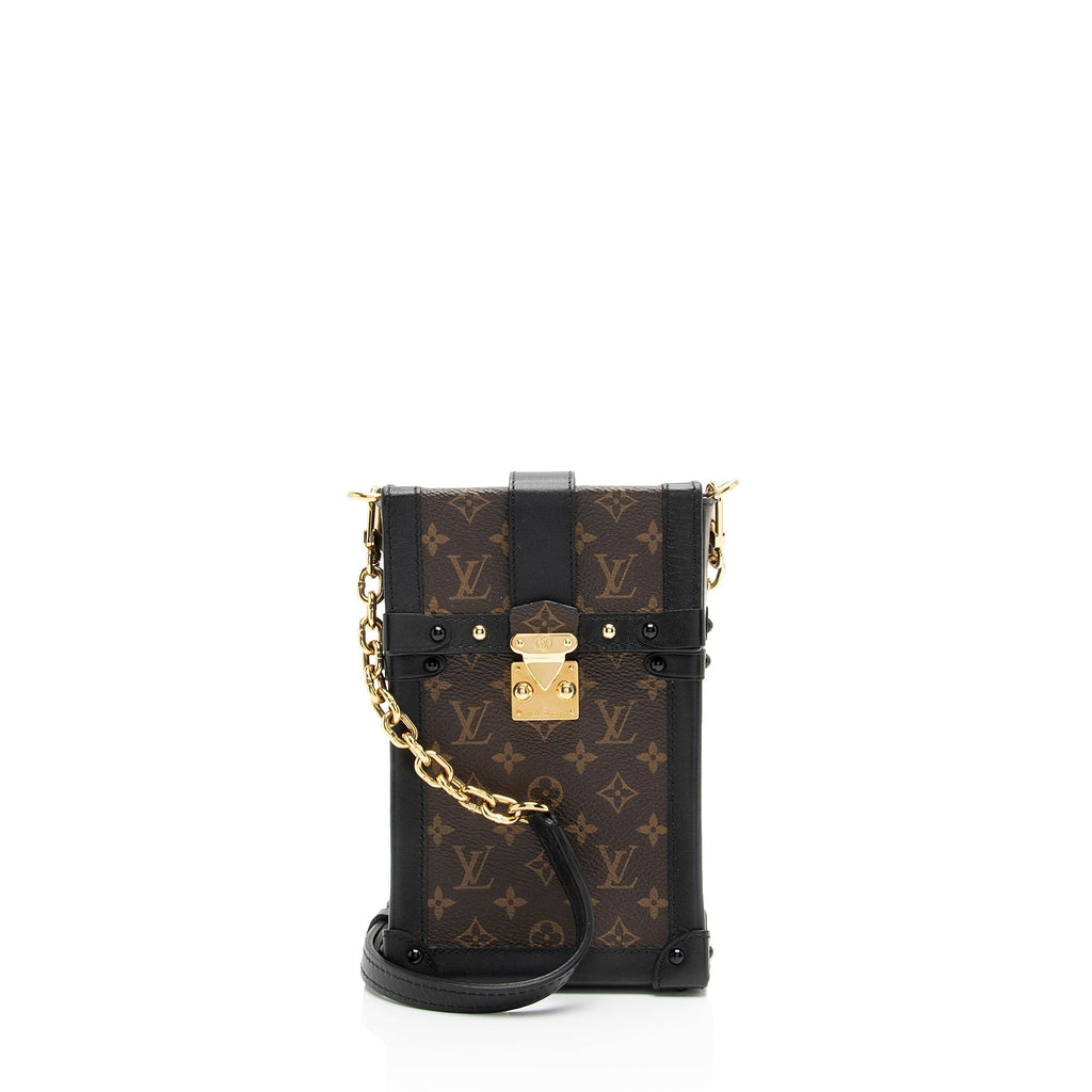 Louis Vuitton Monogram Canvas Pochette Trunk Vertical Shoulder Bag (SHF-0cnSuE)