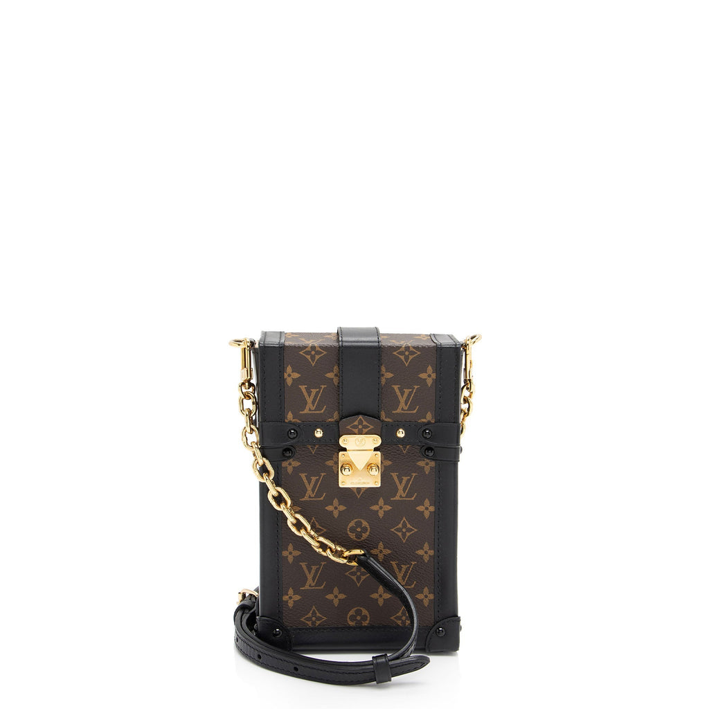 Louis Vuitton Monogram Canvas Pochette Trunk Vertical Shoulder Bag (SHF-9nXL0z)