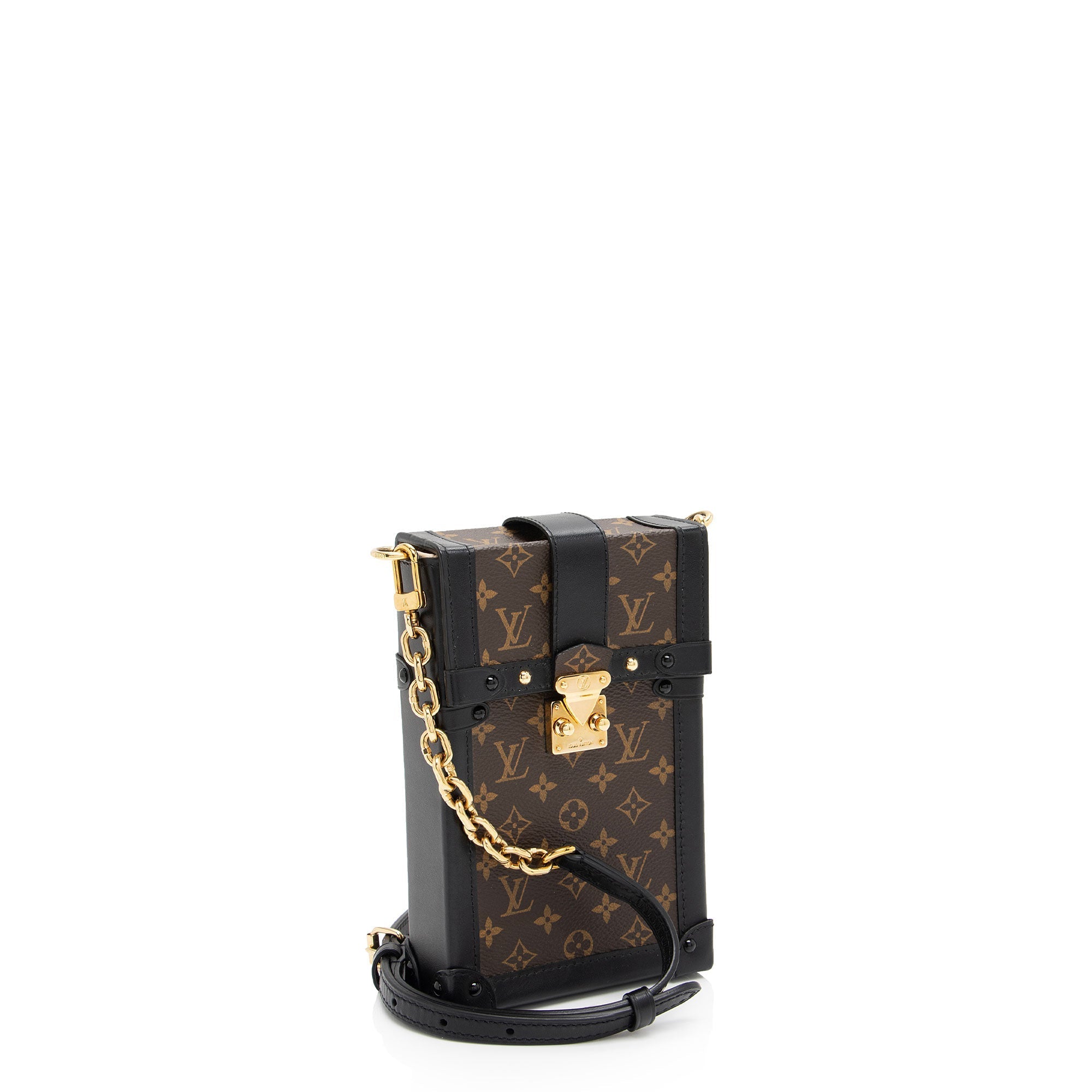 Louis Vuitton Monogram Canvas Pochette Trunk Vertical Shoulder Bag (SHF-9nXL0z)
