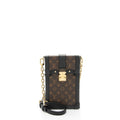 Louis Vuitton Monogram Canvas Pochette Trunk Vertical Shoulder Bag (SHF-btFj1C)