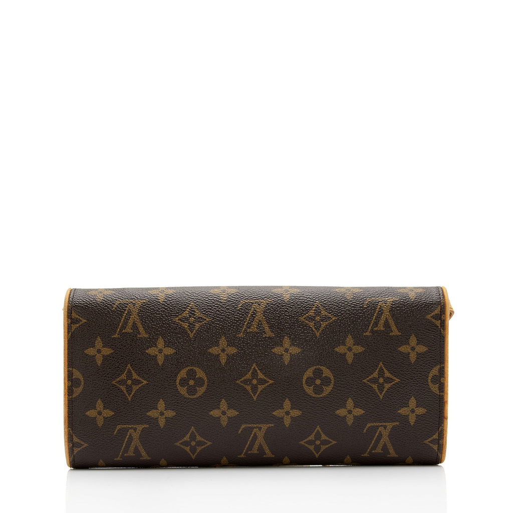 Louis Vuitton Monogram Canvas Pochette Twin GM Shoulder Bag (SHF-g7huHA)