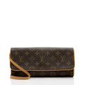 Louis Vuitton Monogram Canvas Pochette Twin GM Shoulder Bag (SHF-g7huHA)