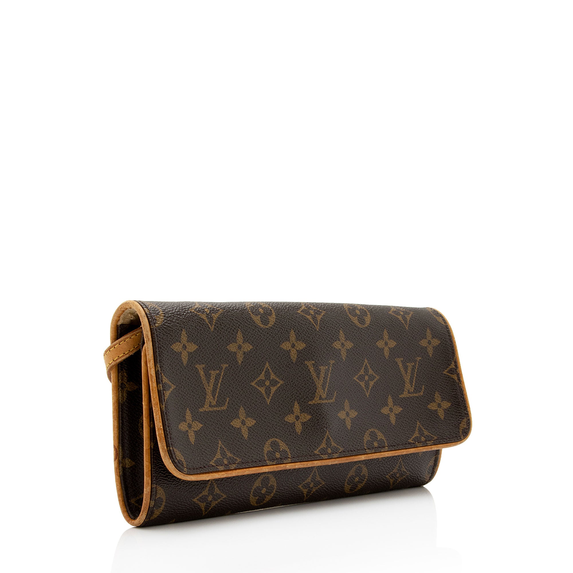 Louis Vuitton Monogram Canvas Pochette Twin GM Shoulder Bag (SHF-g7huHA)