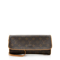Louis Vuitton Monogram Canvas Pochette Twin GM Shoulder Bag (SHF-20315)