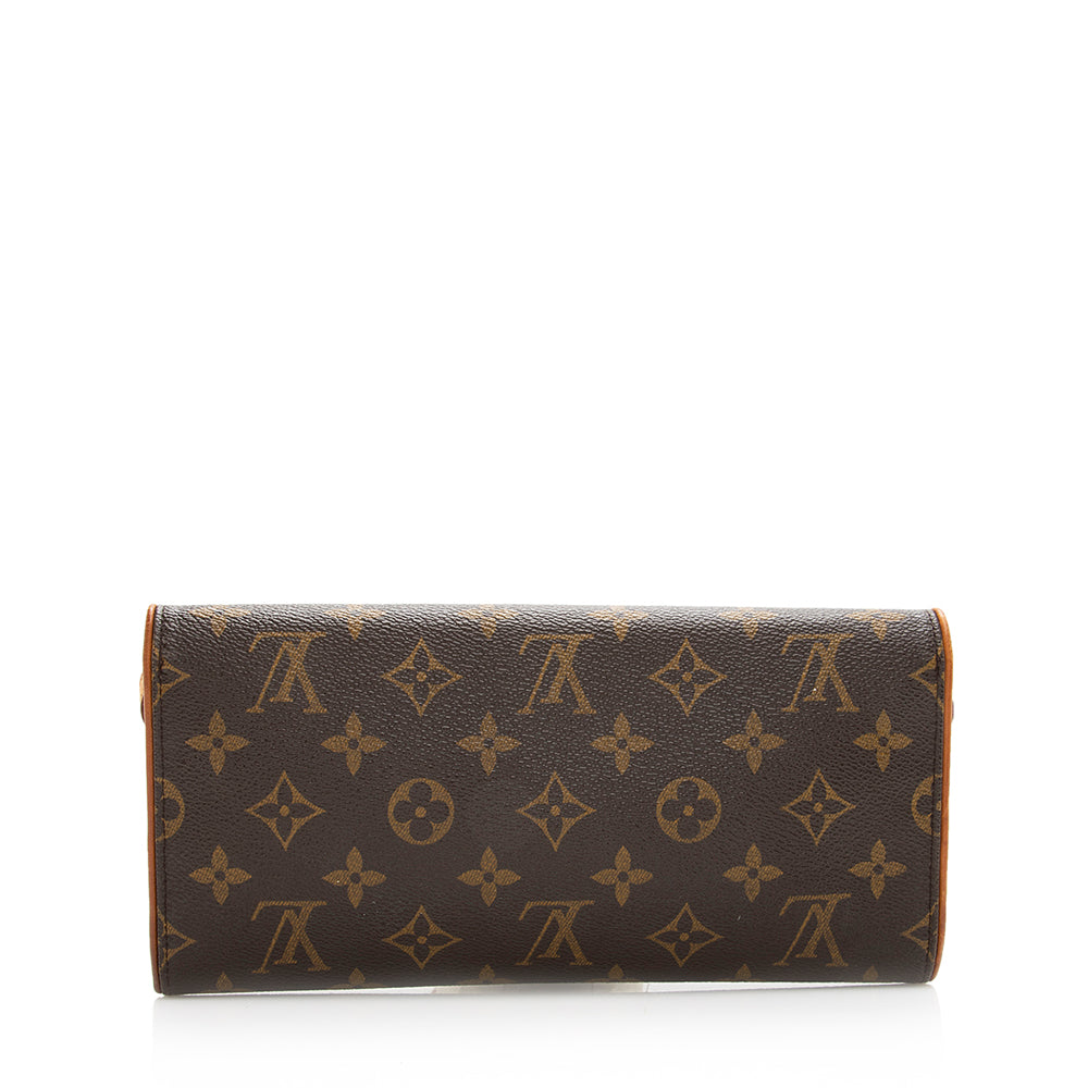 Louis Vuitton  Monogram Canvas Pochette Twin GM Shoulder Bag (SHF-20344)
