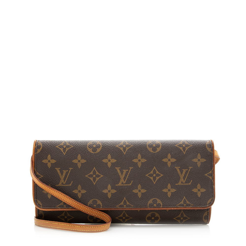 Louis Vuitton  Monogram Canvas Pochette Twin GM Shoulder Bag (SHF-20344)