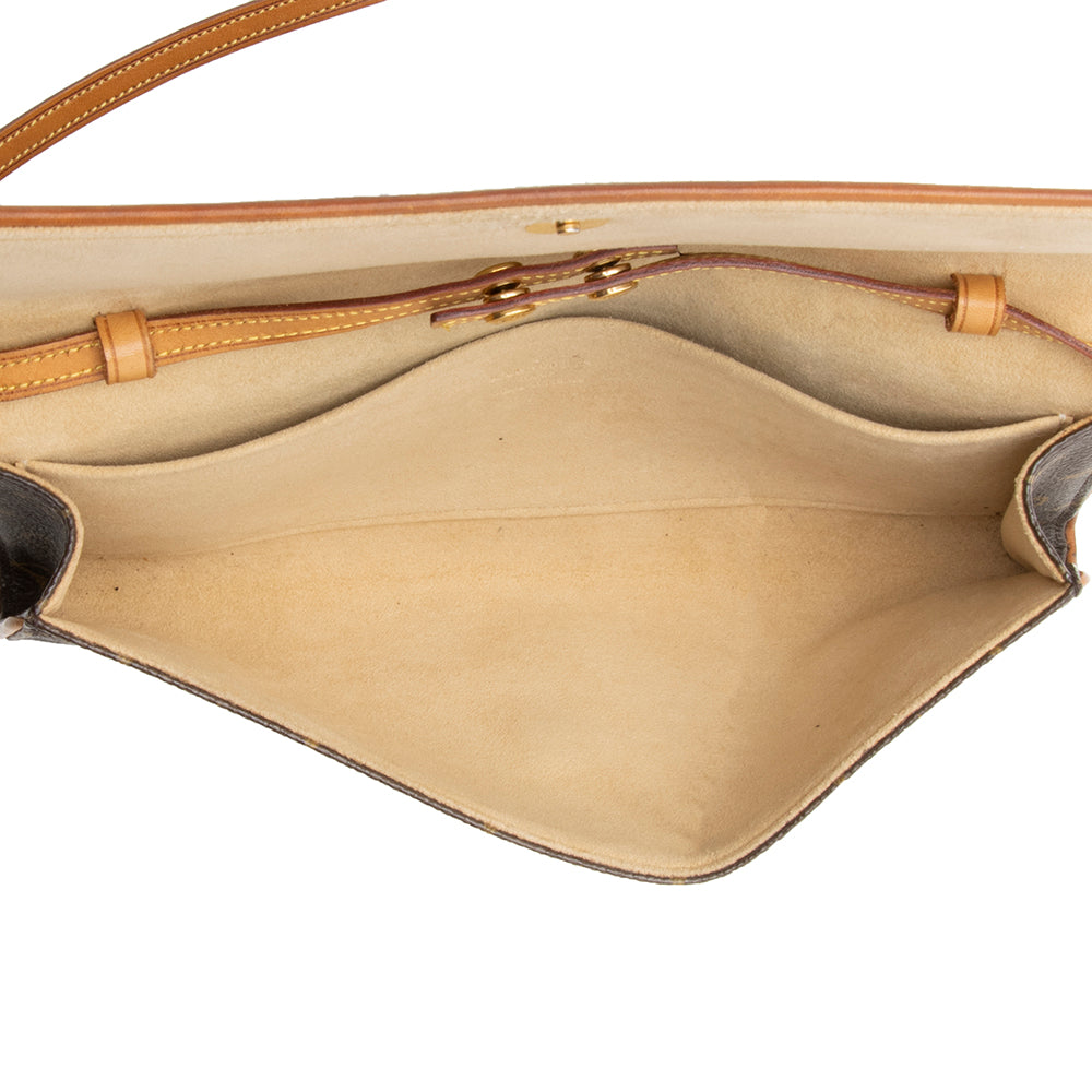 Louis Vuitton  Monogram Canvas Pochette Twin GM Shoulder Bag (SHF-20344)