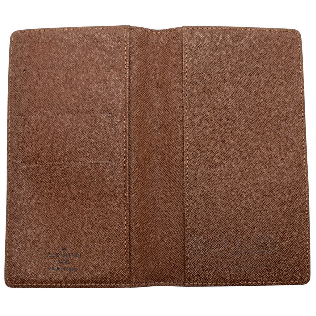 Louis Vuitton Monogram Canvas Pocket Agenda Checkbook Cover (SHF-Yhb1SU)