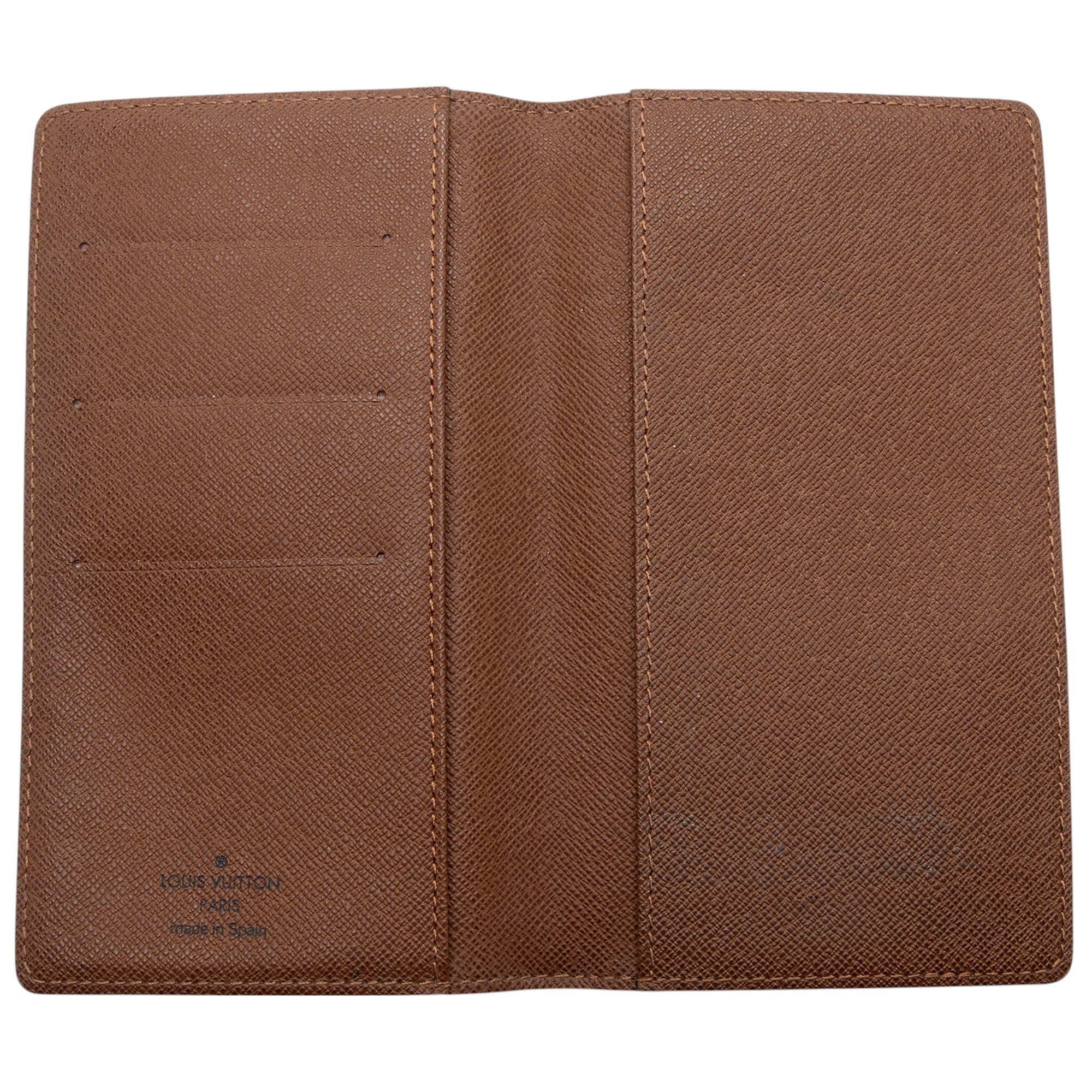 Louis Vuitton Monogram Canvas Pocket Agenda Checkbook Cover (SHF-Yhb1SU)