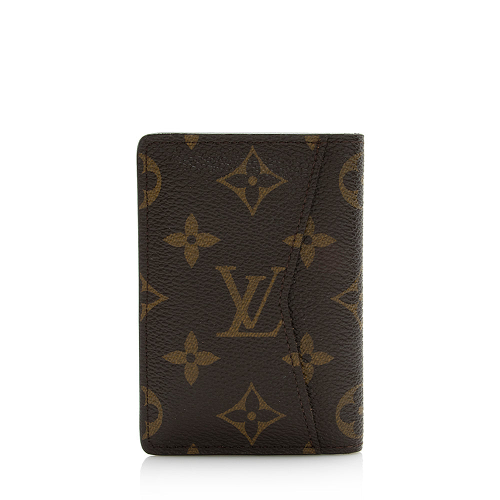 Louis Vuitton Monogram Canvas Pocket Organizer Wallet (SHF-21824)