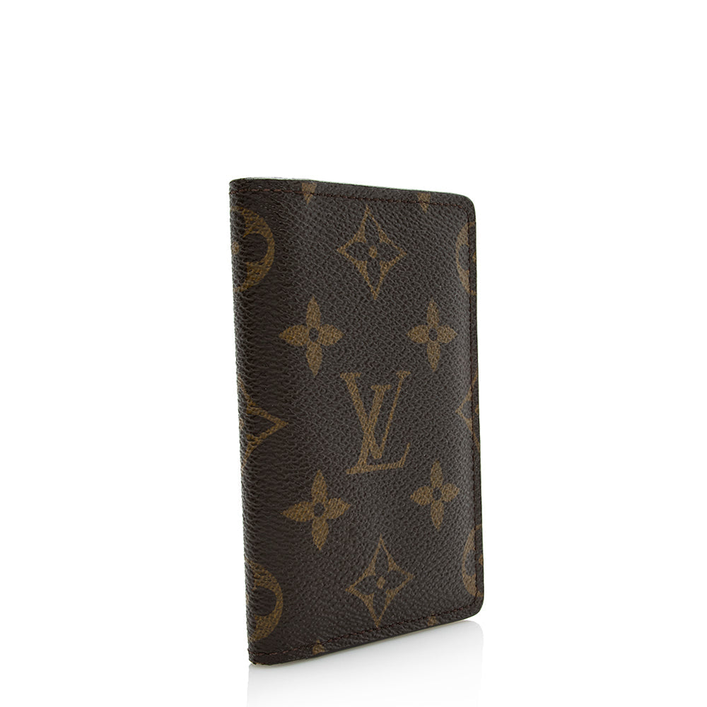 Louis Vuitton Monogram Canvas Pocket Organizer Wallet (SHF-21824)