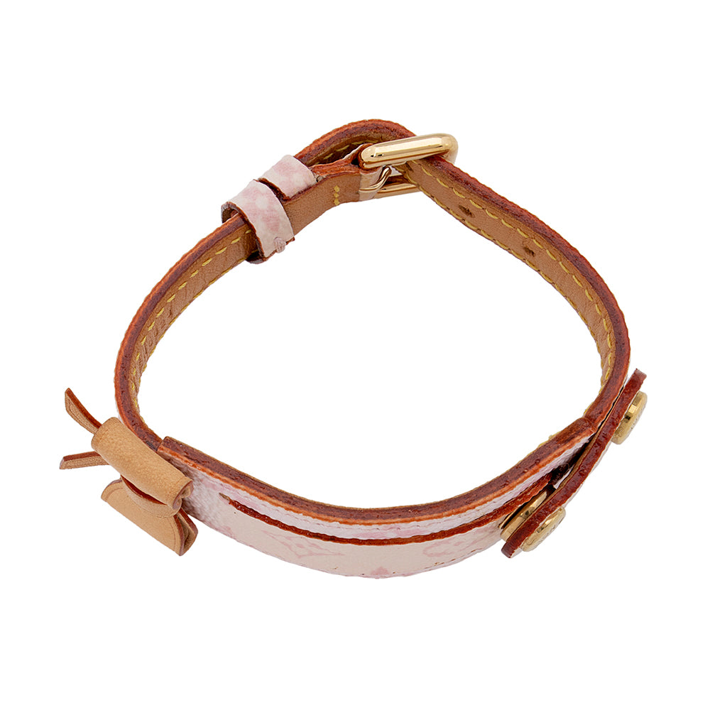 Louis Vuitton Monogram Canvas Porte Address Bracelet (SHF-18225)