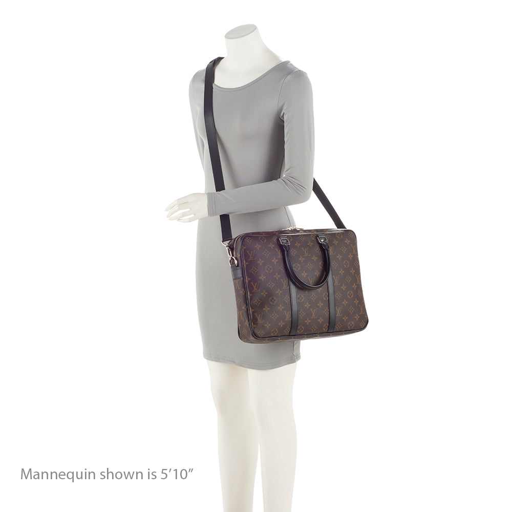Louis Vuitton Monogram Canvas Porte Documents Voyage PM Messenger