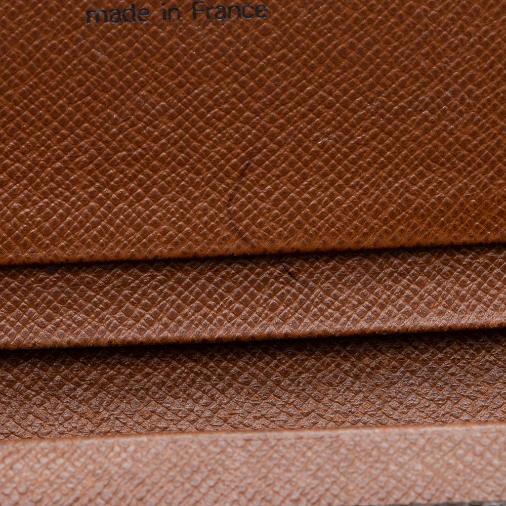 Louis Vuitton Monogram Canvas Porte Monnaie Tresor Wallet (SHF-14211)