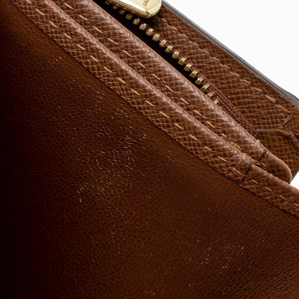 Louis Vuitton Monogram Canvas Porte Monnaie Tresor Wallet (SHF-mxeVW3)