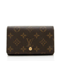 Louis Vuitton Monogram Canvas Porte Monnaie Tresor Wallet (SHF-mxeVW3)