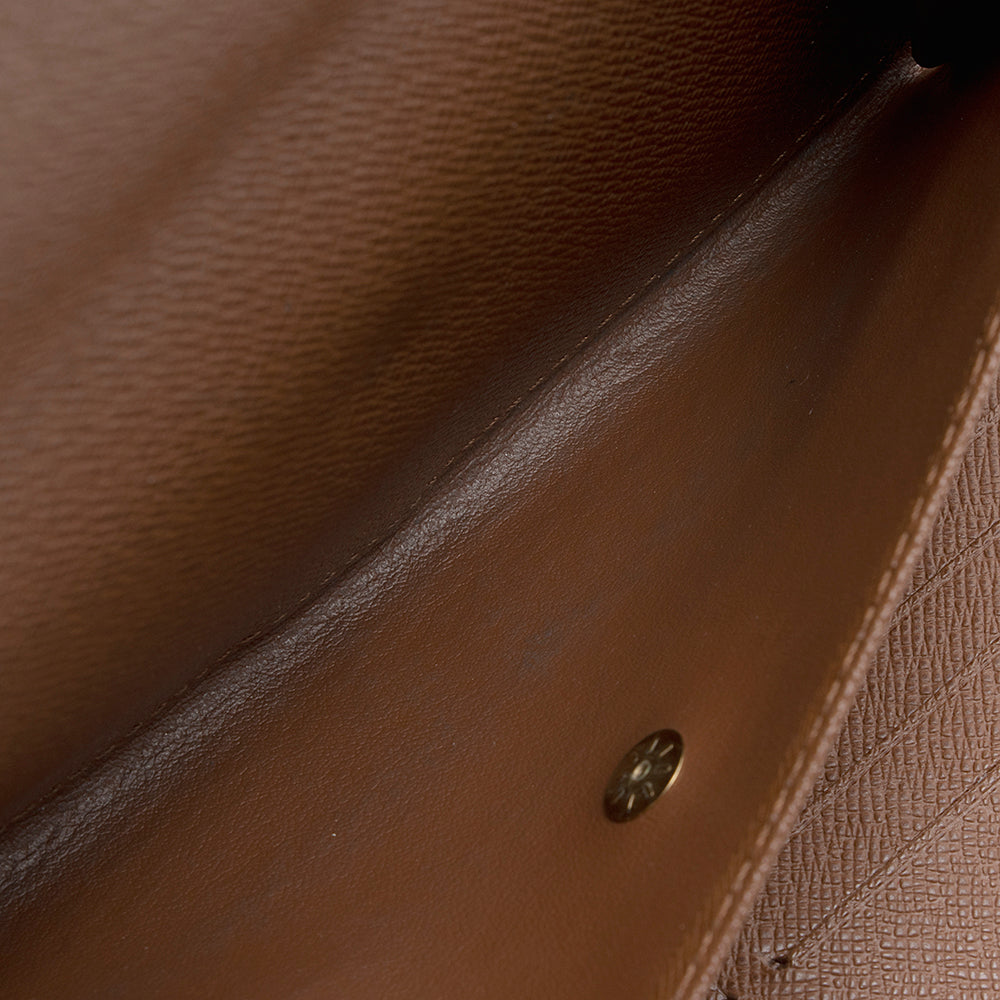 Louis Vuitton Monogram Canvas Porte Tresor International Wallet (SHF-19929)