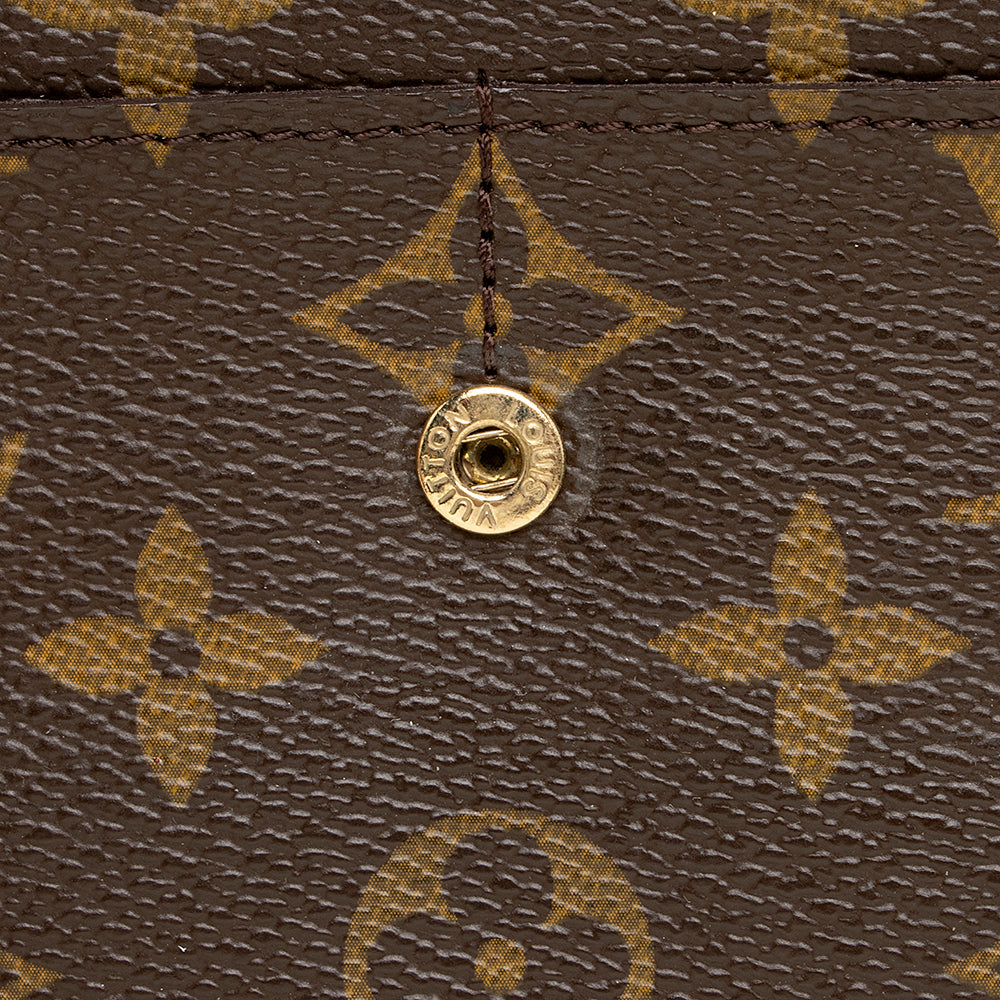 Louis Vuitton Monogram Canvas Porte Tresor International Wallet (SHF-19929)