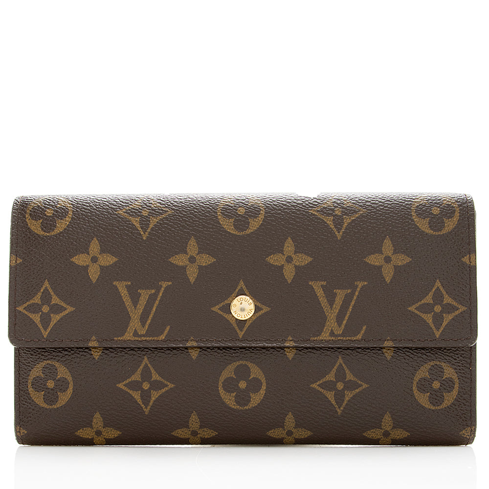 Louis Vuitton Monogram Canvas Porte Tresor International Wallet (SHF-19929)