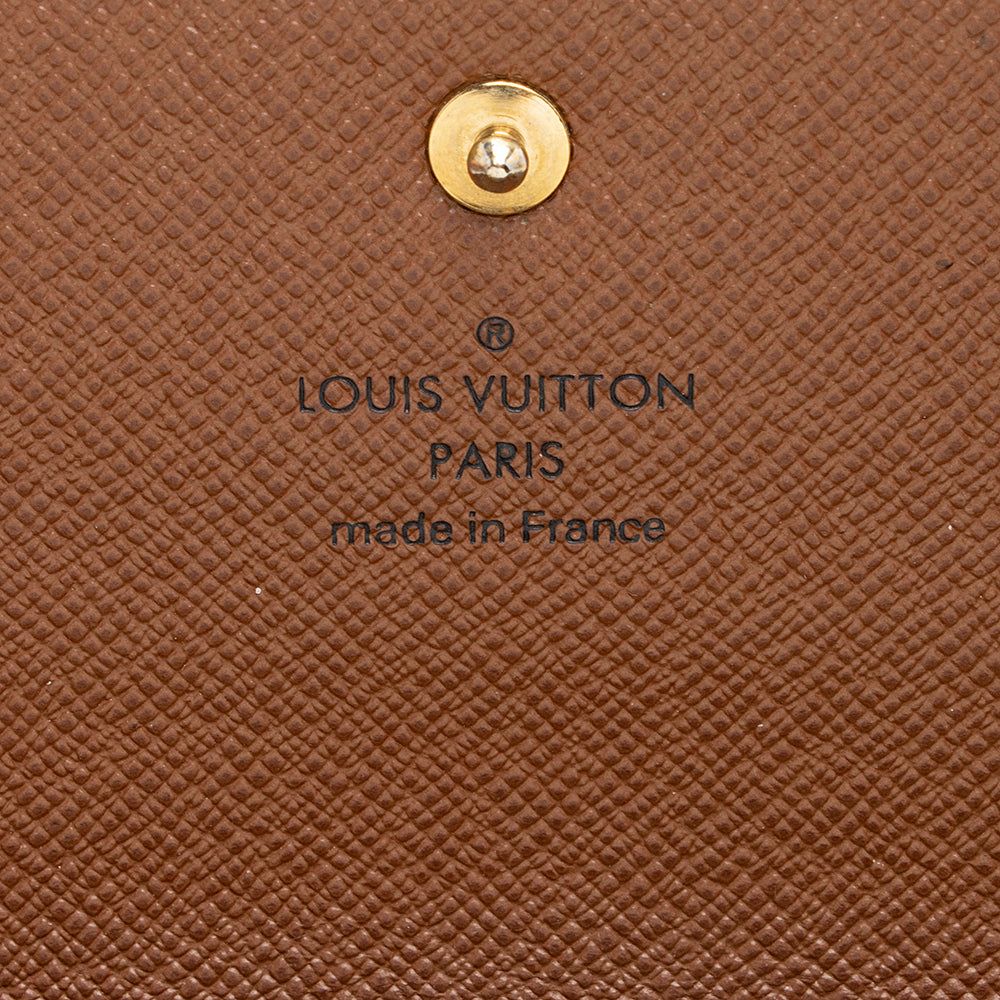 Louis Vuitton Monogram Canvas Porte Tresor International Wallet (SHF-19929)