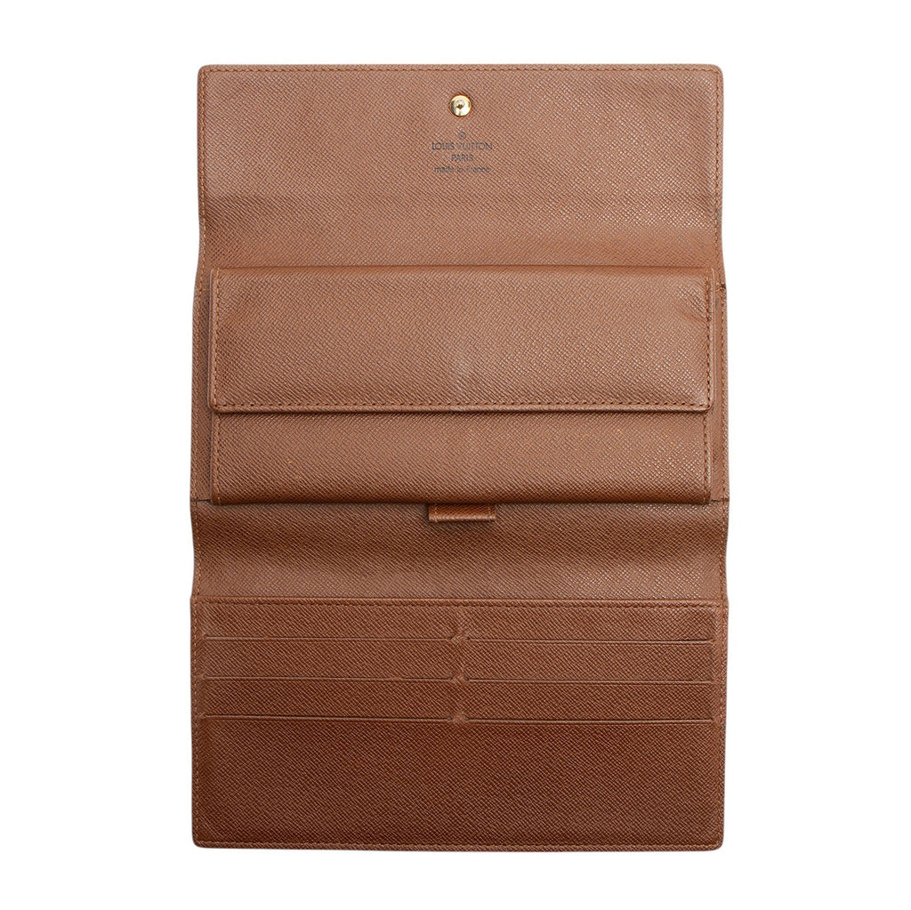 Louis Vuitton Monogram Canvas Porte Tresor International Wallet (SHF-JrTa09)