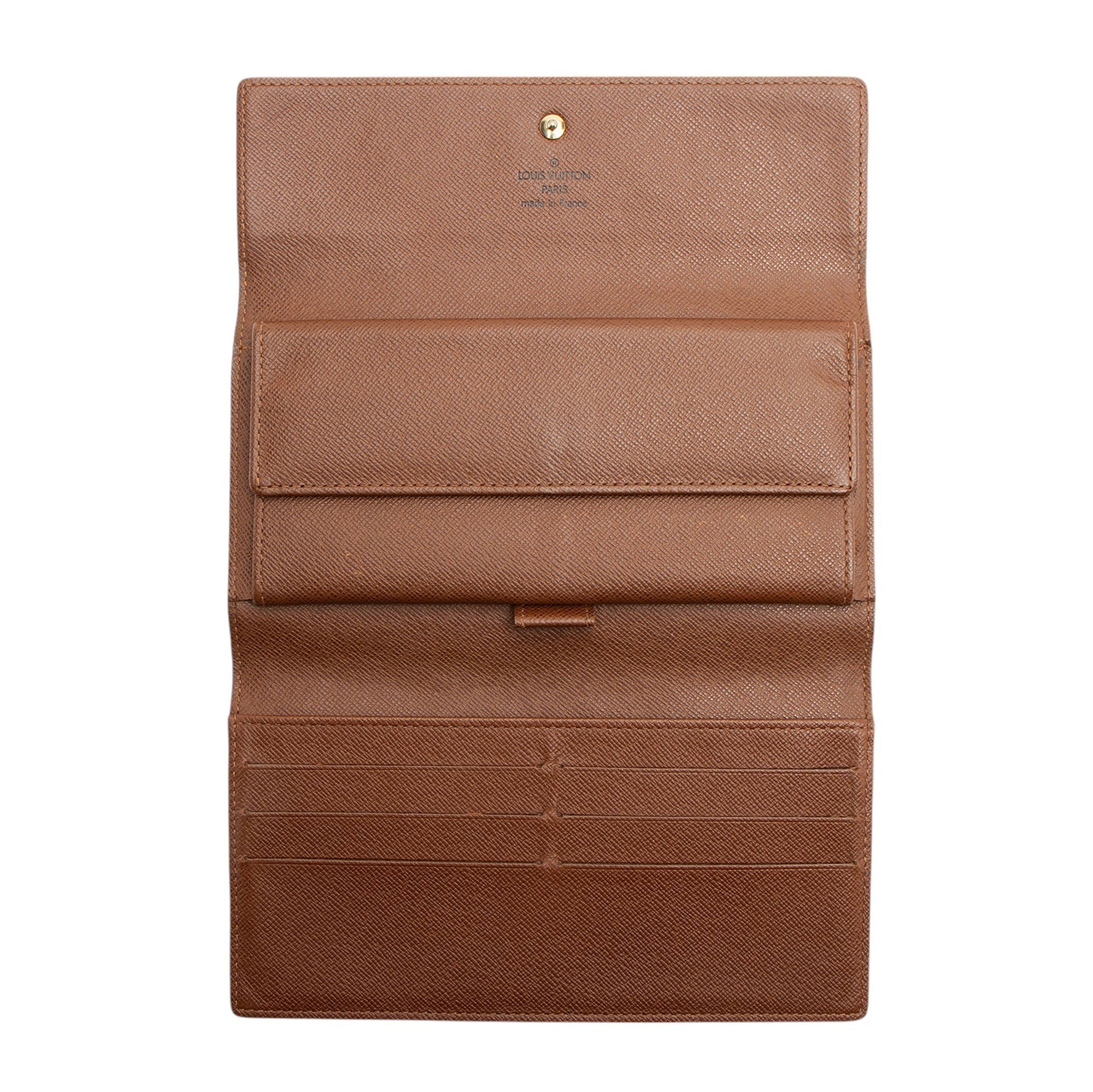 Louis Vuitton Monogram Canvas Porte Tresor International Wallet (SHF-JrTa09)