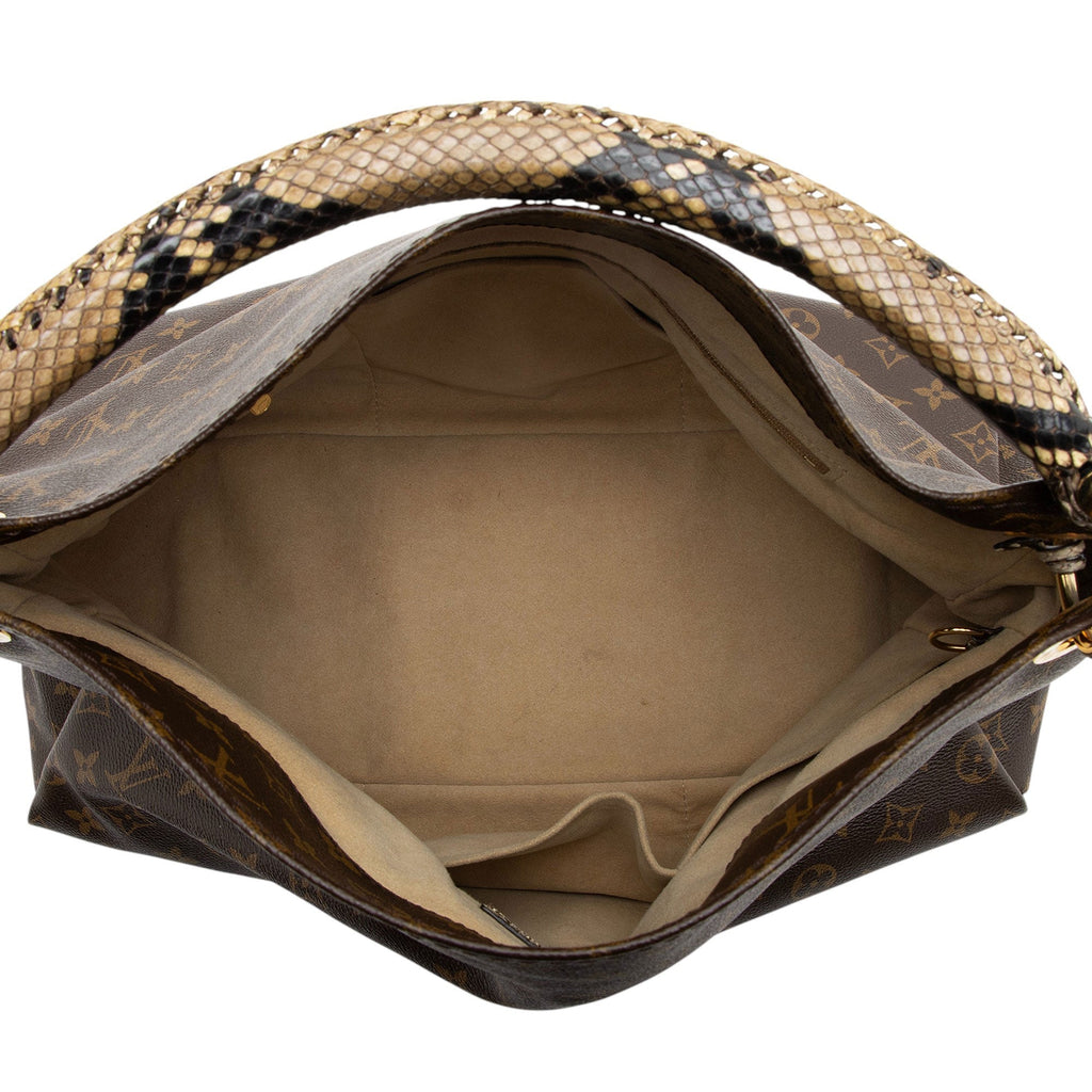 Louis Vuitton Monogram Canvas Python Artsy MM Shoulder Bag