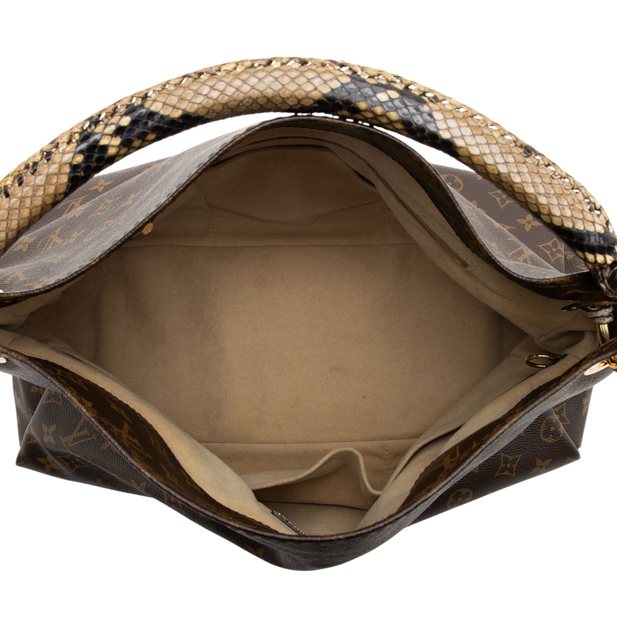 Louis Vuitton Monogram Canvas Python Artsy MM Shoulder Bag