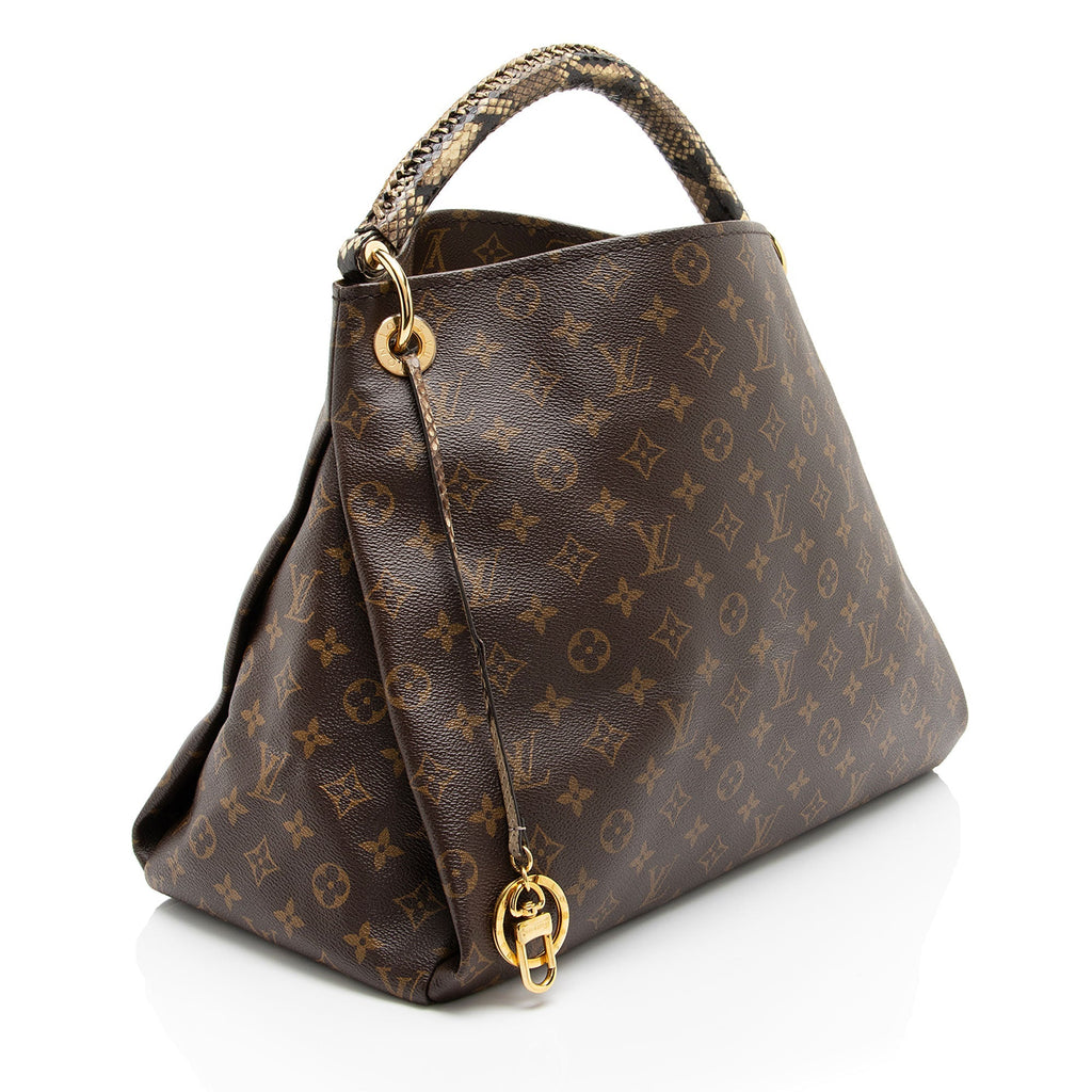 Louis Vuitton Monogram Canvas Python Artsy MM Shoulder Bag