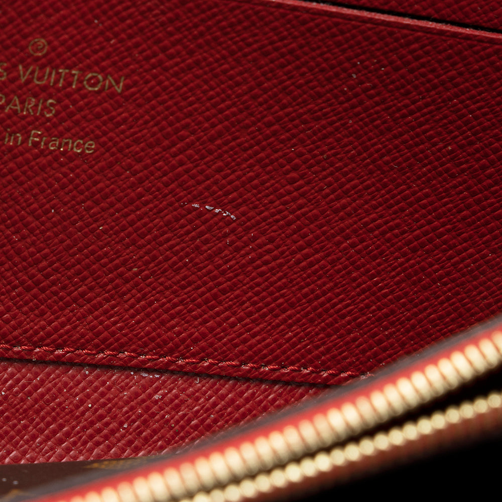 Louis Vuitton Monogram Canvas Retiro Zippy Wallet (SHF-17704)
