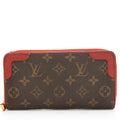 Louis Vuitton Monogram Canvas Retiro Zippy Wallet (SHF-17704)