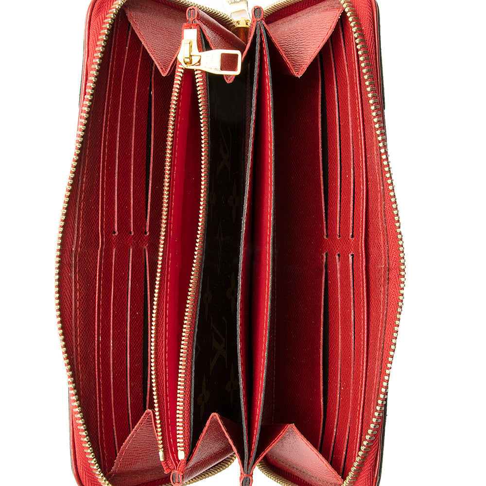 Louis Vuitton Monogram Canvas Retiro Zippy Wallet (SHF-17704)
