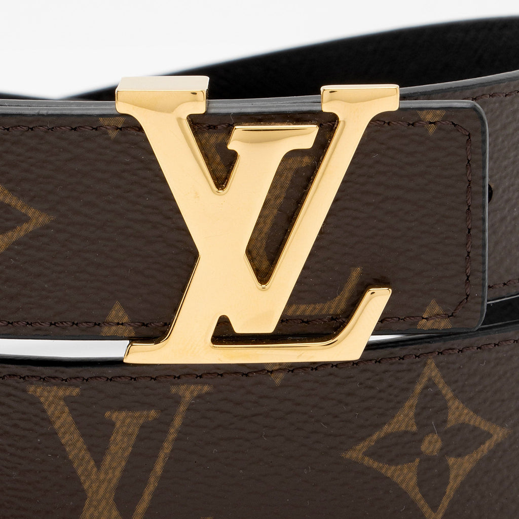 Louis Vuitton Monogram Canvas Reversible Initiales Belt - Size 36 / 90 (SHF-MouOLX)