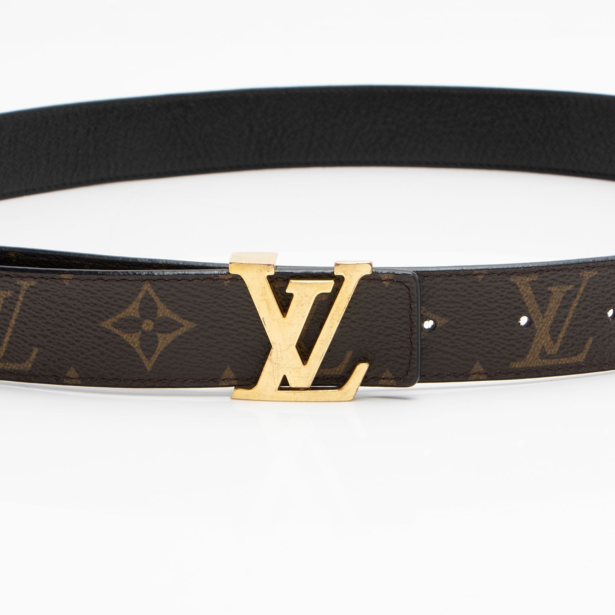 Louis Vuitton Monogram Canvas Reversible Initiales Belt - Size 36 / 90