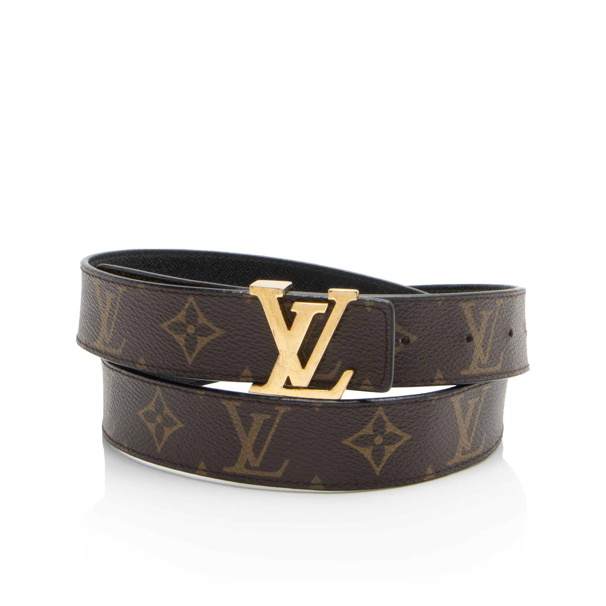Louis Vuitton Monogram Canvas Reversible Initiales Belt - Size 36 / 90