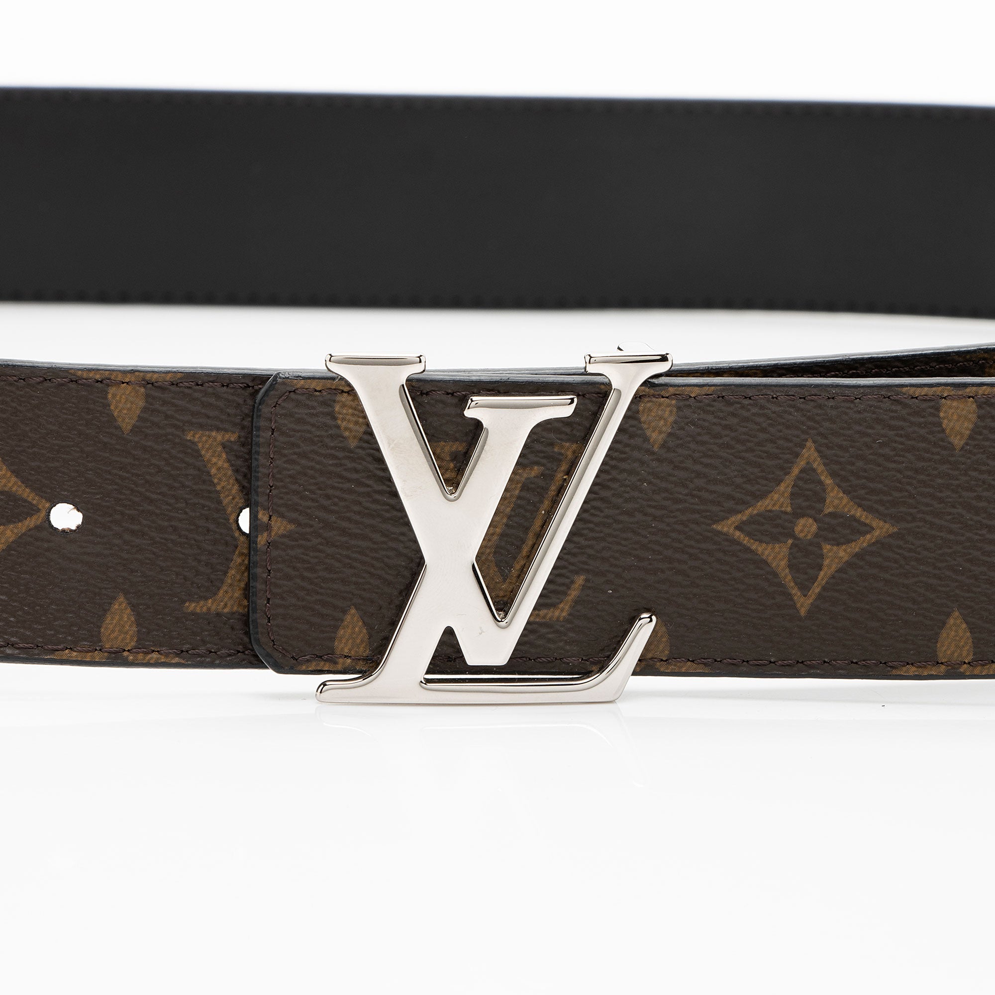 Louis Vuitton Monogram Canvas Reversible Initiales Belt - Size 44 / 110