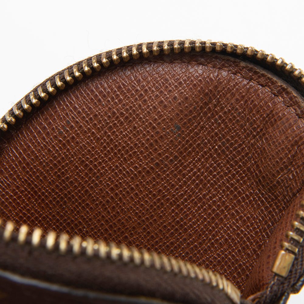 Louis Vuitton Monogram Canvas Round Coin Pouch (SHF-11539)