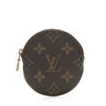 Louis Vuitton Monogram Canvas Round Coin Pouch (SHF-11539)