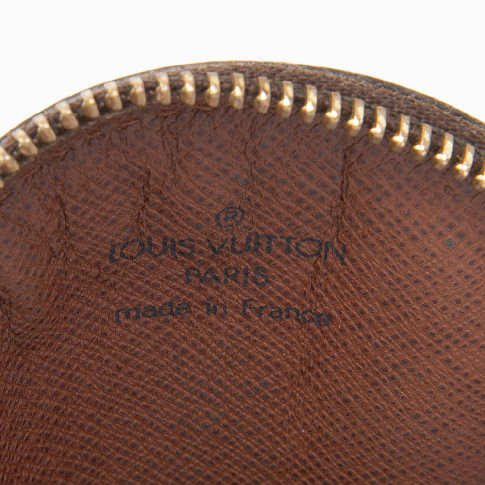 Louis Vuitton Monogram Canvas Round Coin Pouch (SHF-11539)