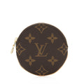Louis Vuitton Monogram Canvas Round Coin Pouch (SHF-20698)